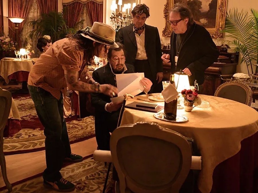 Staff working with clients